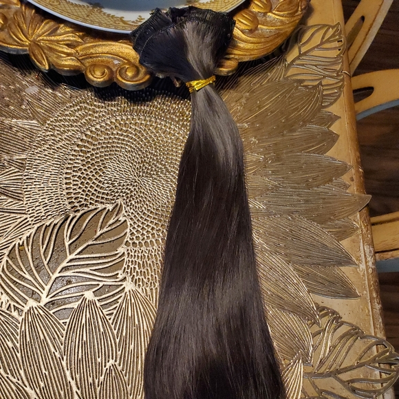 Dark Brown Full Head Clip In Extension main image 8